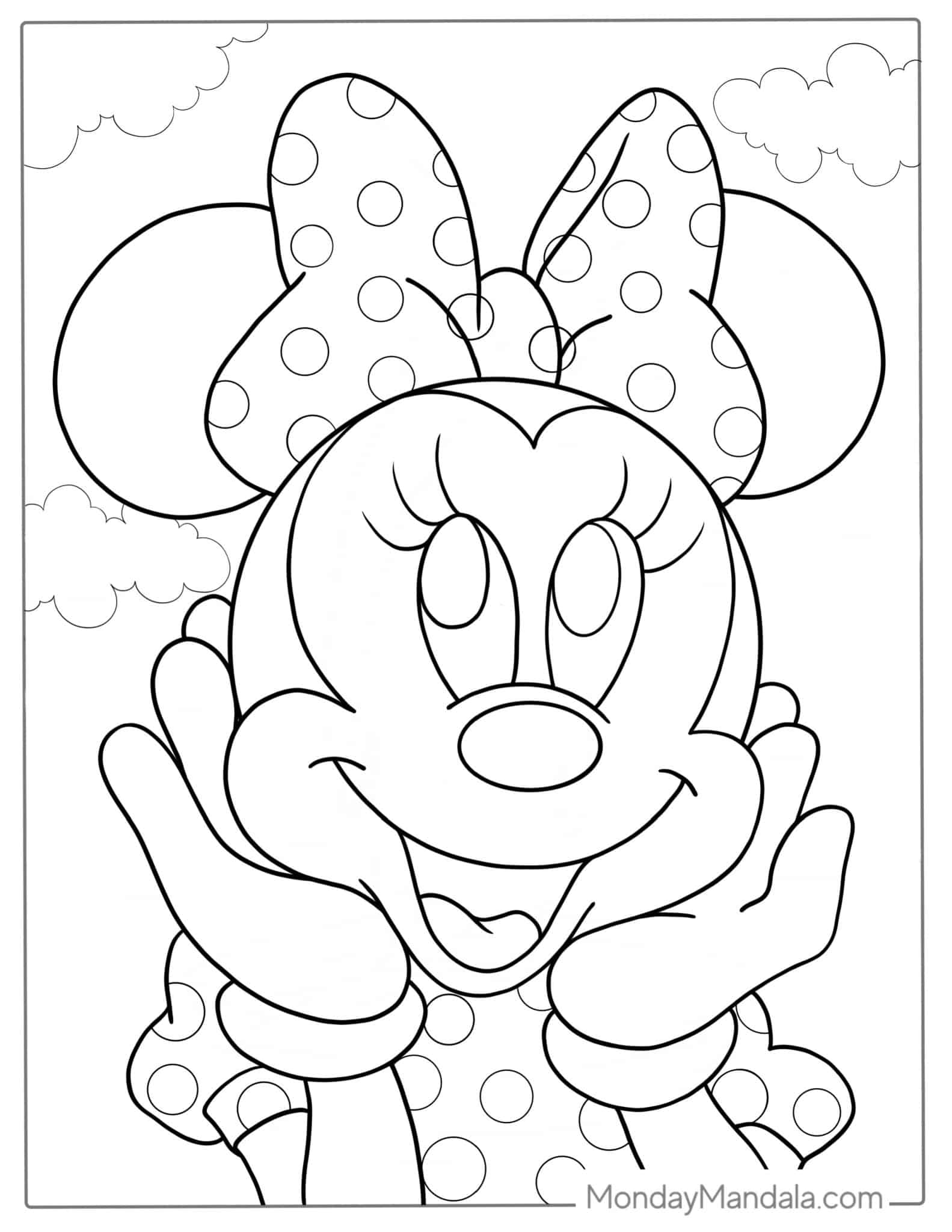47 Minnie Mouse Coloring Pages (Free PDF Printables)