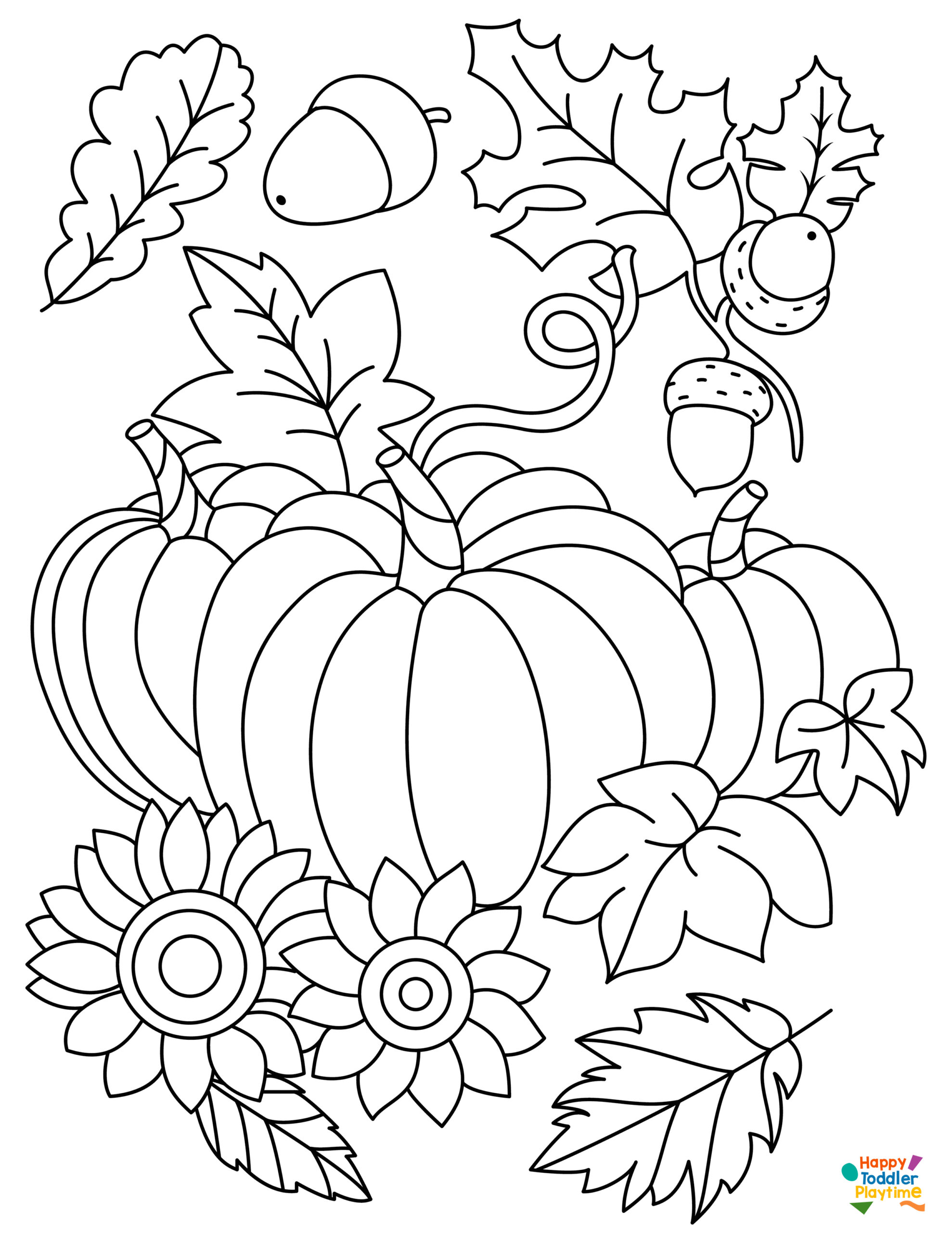 Autumn Coloring Page