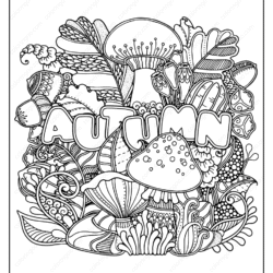 Autumn Coloring Page