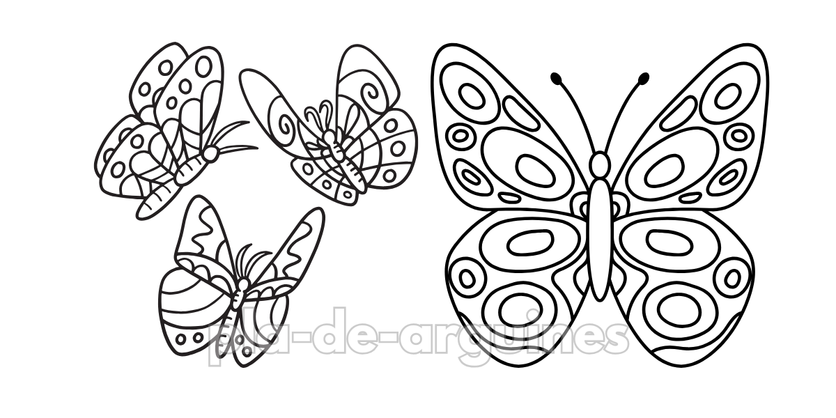 Butterfly Free Coloring Pages for Kids