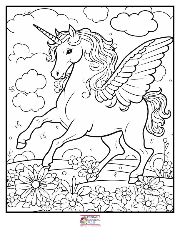 Unicorn Coloring Pages