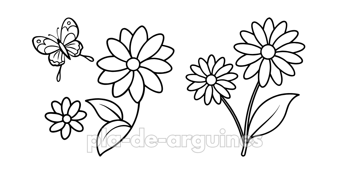 Flowers Free Coloring Pages for Kids
