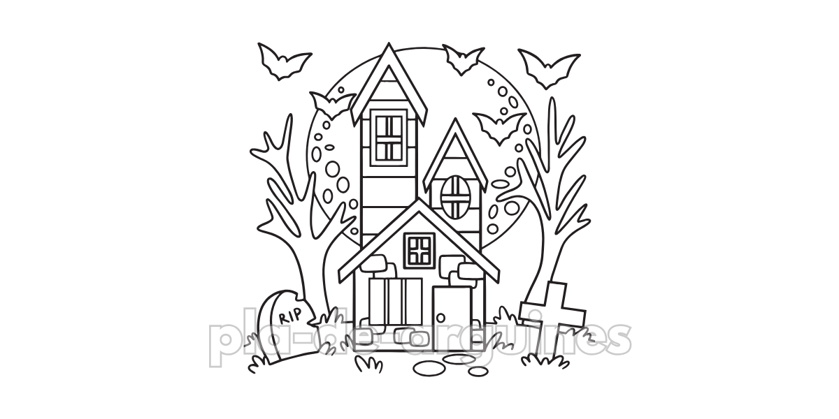 House Free Coloring Pages for Kids