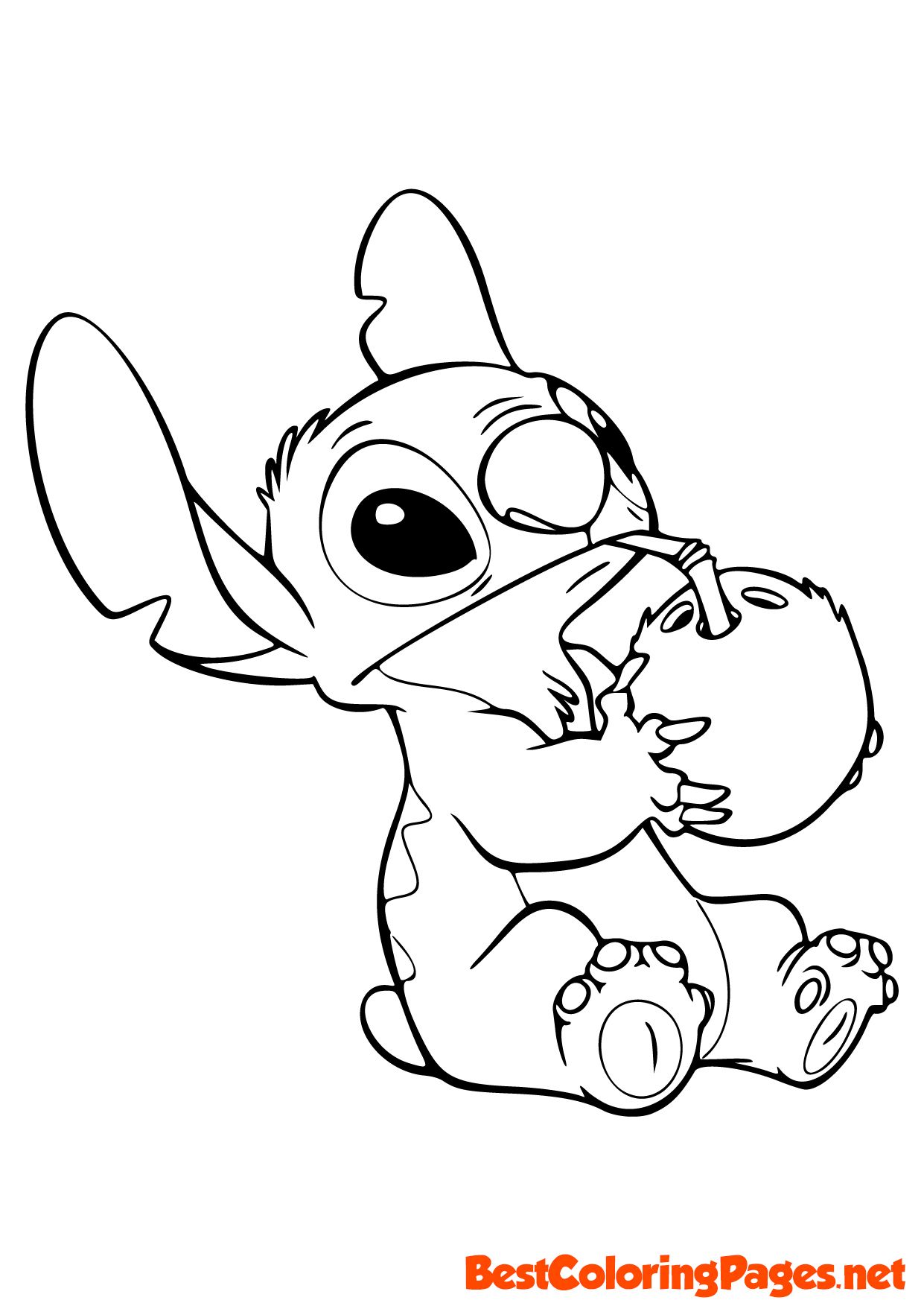Coloring Page Stitch Heart Coloring Pages