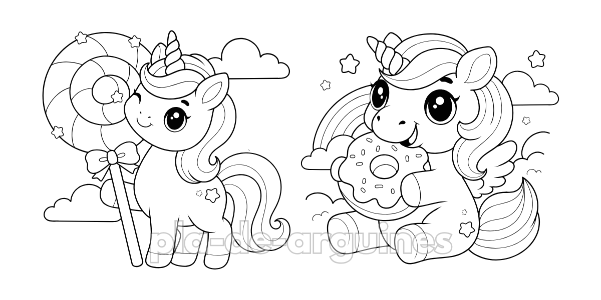 Unicorn Free Coloring Pages for Kids