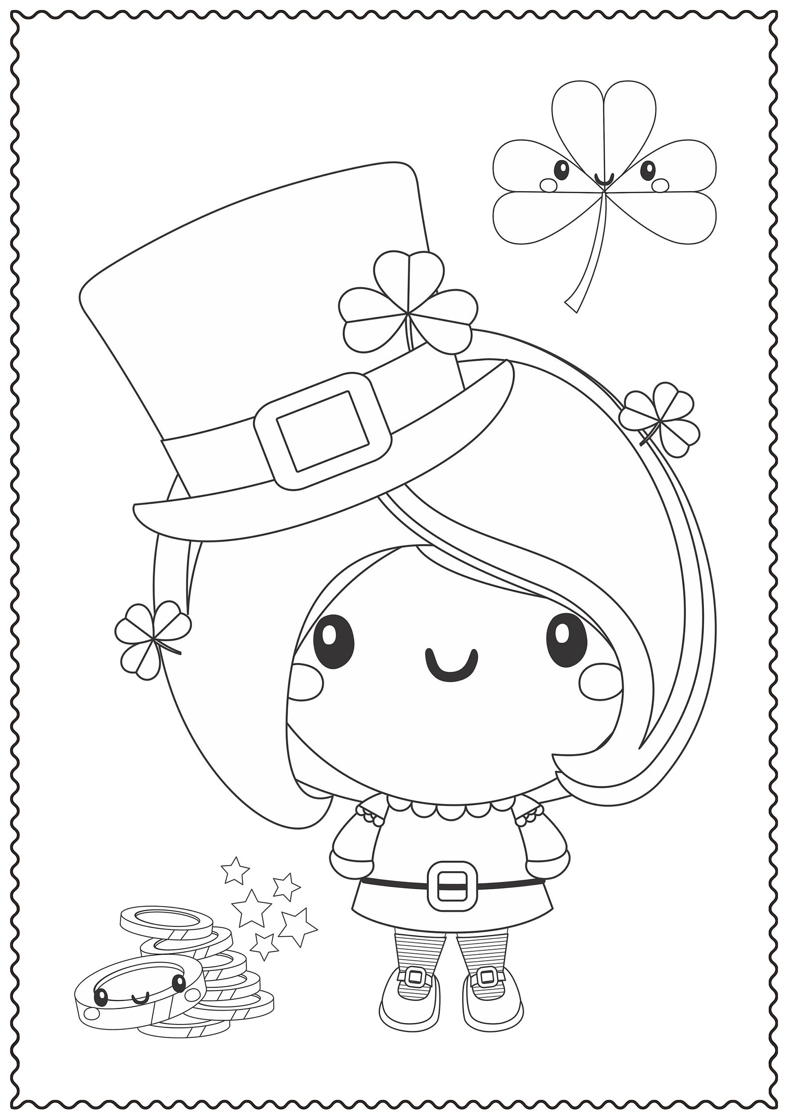 St Patrick's Day Coloring Pages for Kids | St Patricks Day Party Games