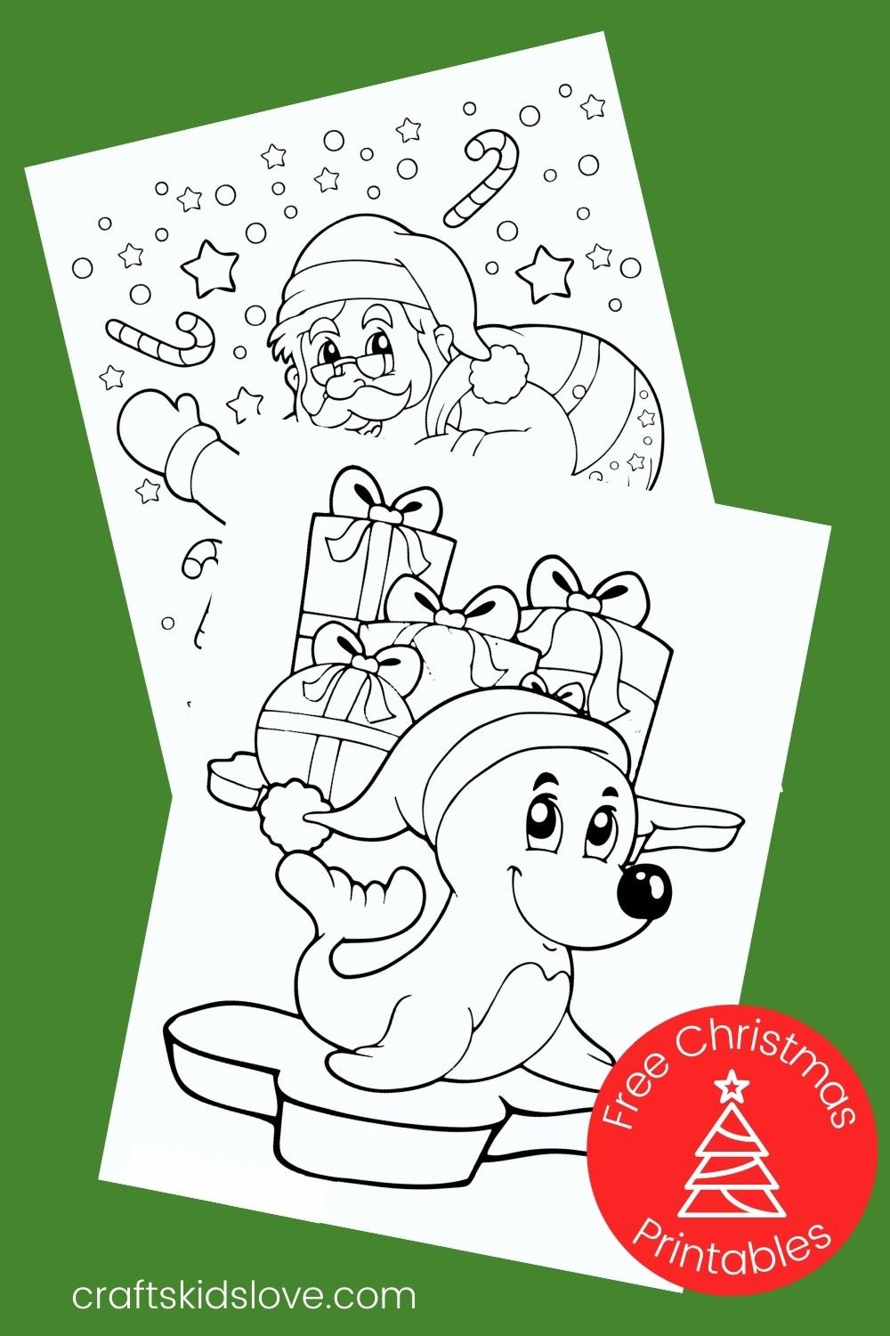 Free Printable Christmas Coloring Pages - Crafts Kids Love