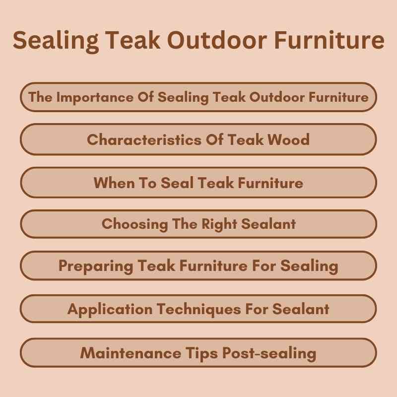 Sealing Teak Outdoor Furniture: Best Practices & Tips