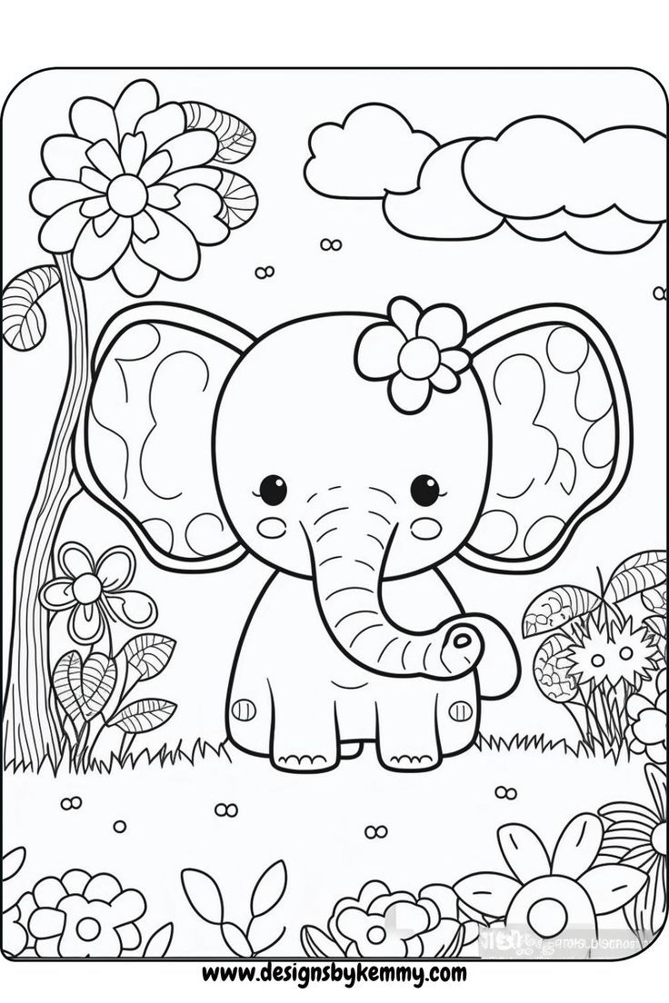 Free Animal Coloring Pages | Kids Coloring Pages | Designs By Kemmy