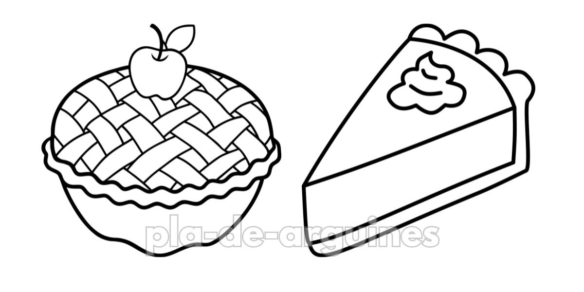Cakes Cute Coloring Pages for Kids