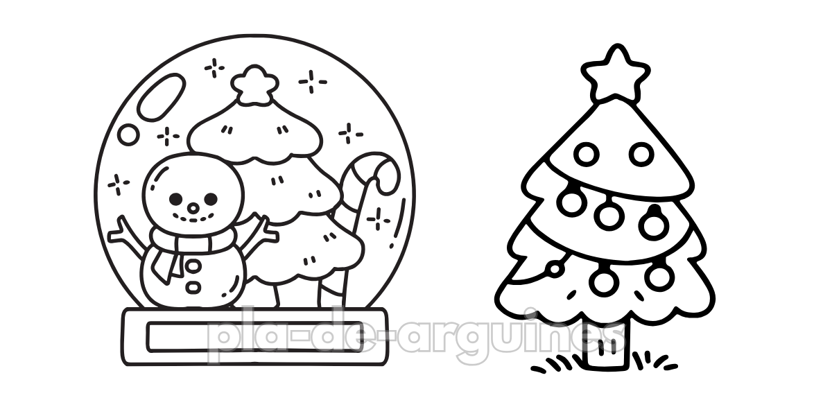 Christmas Cute Coloring Pages for Kids