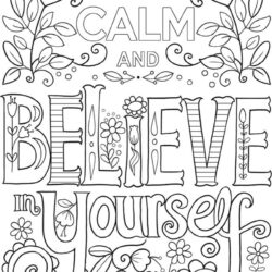 Calming Coloring Pages For Kids