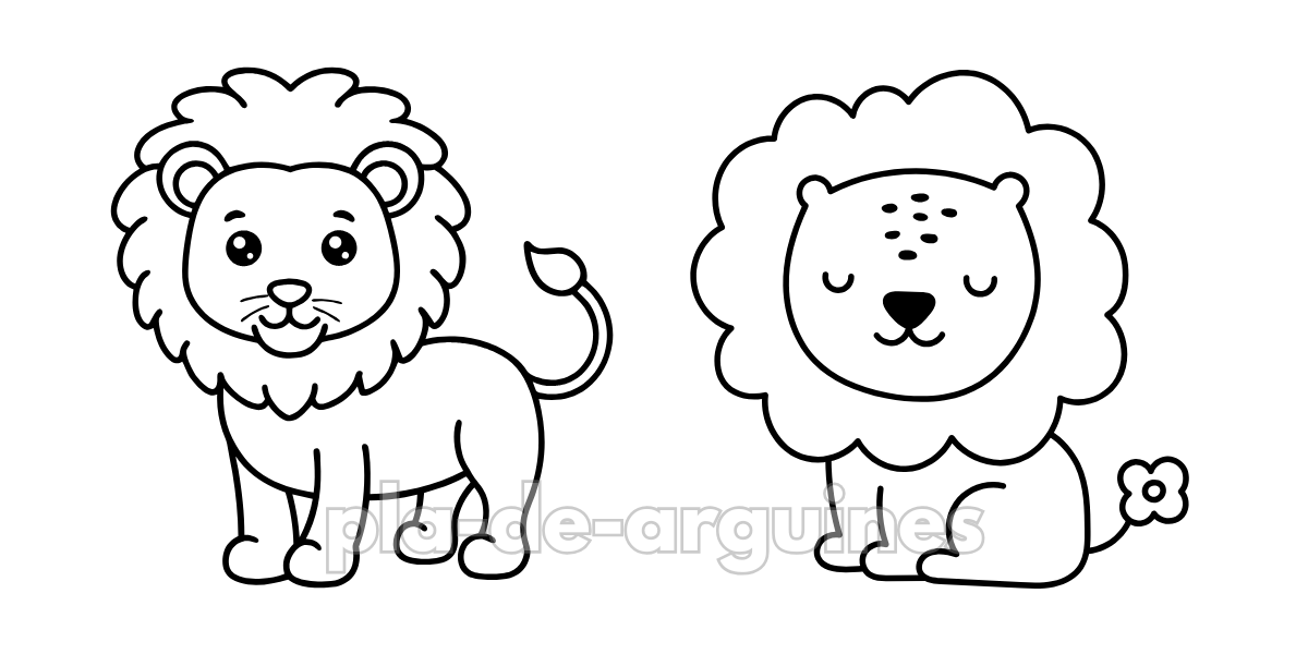 Lion Free Printable Coloring Pages for Kids