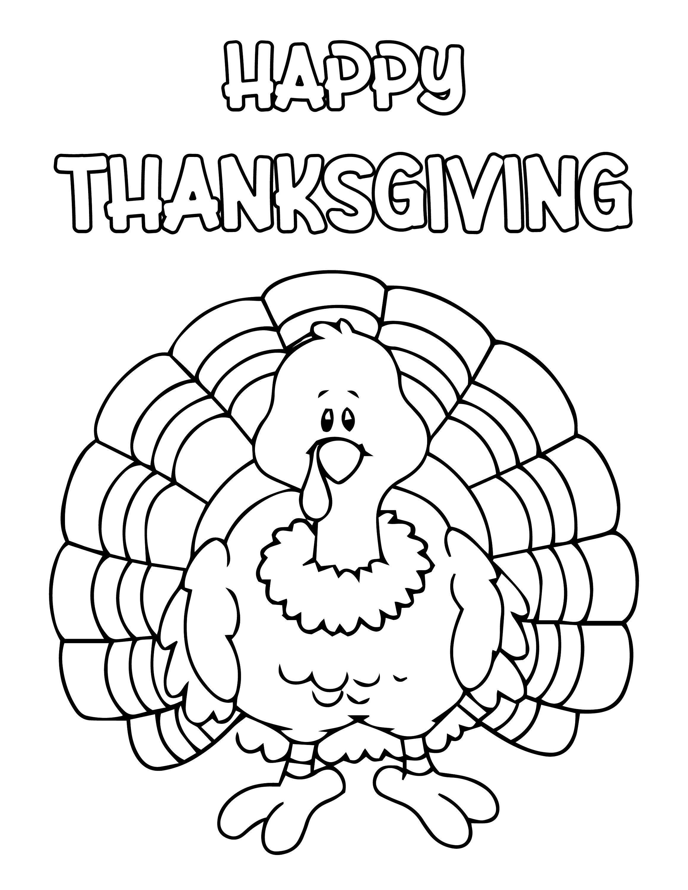 Turkey Printing Coloring Pages