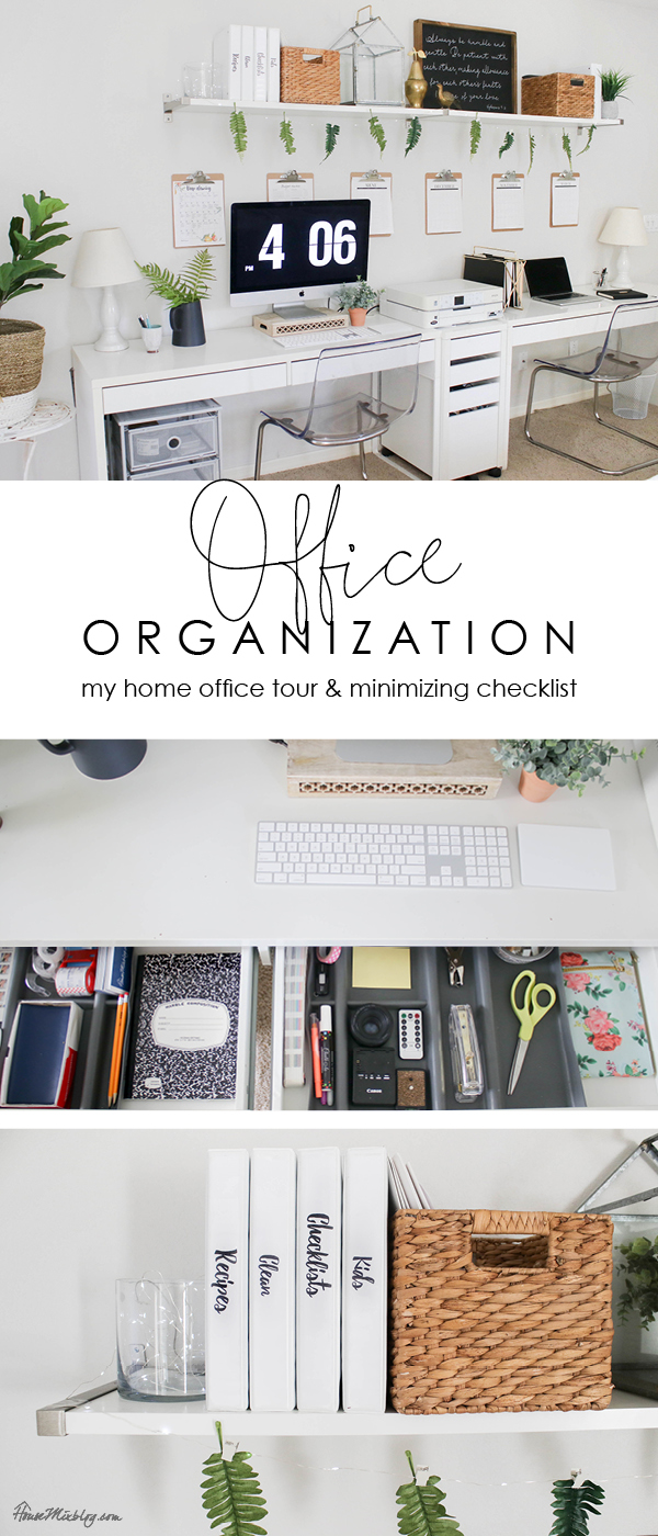 Office organization ideas – my home office tour and minimizing