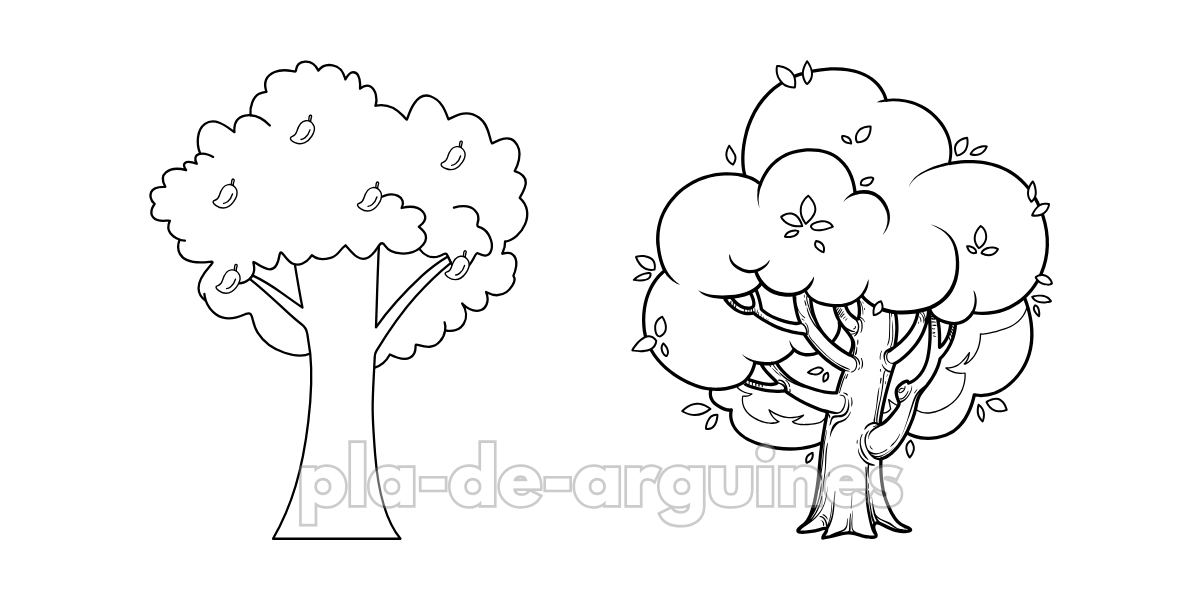 Trees Coloring Pages