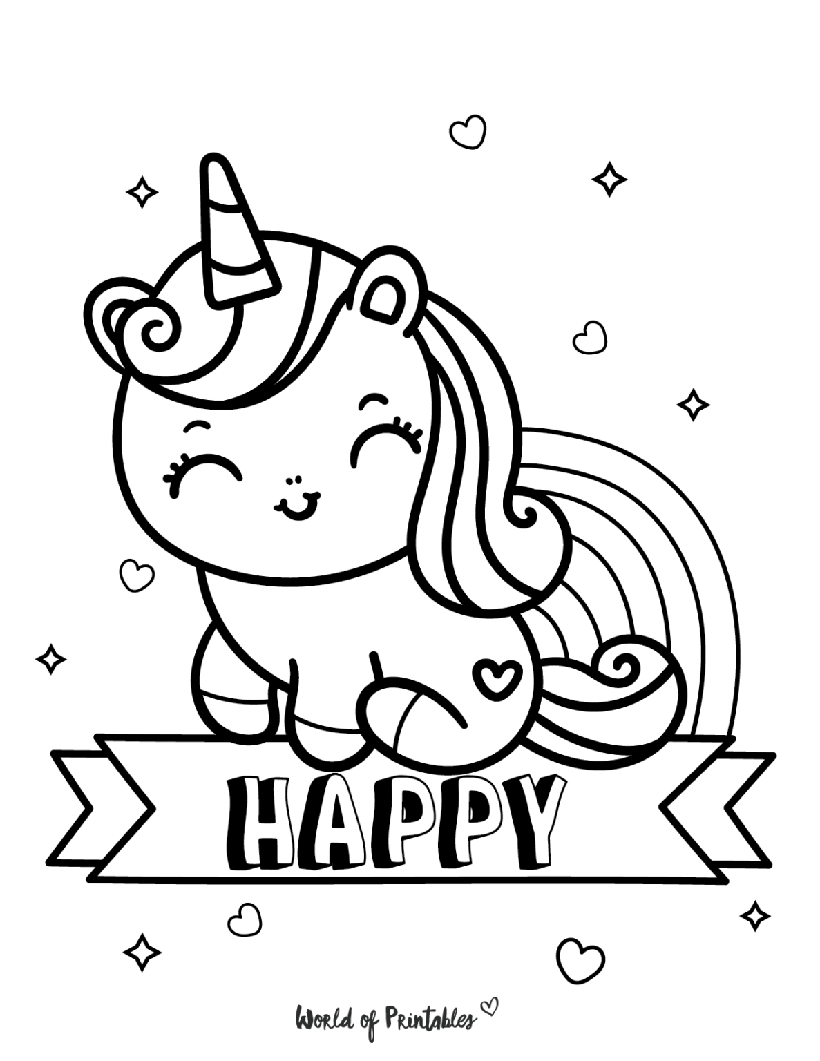 The Best Unicorn Coloring Pages For Kids & Adults - World of Printables