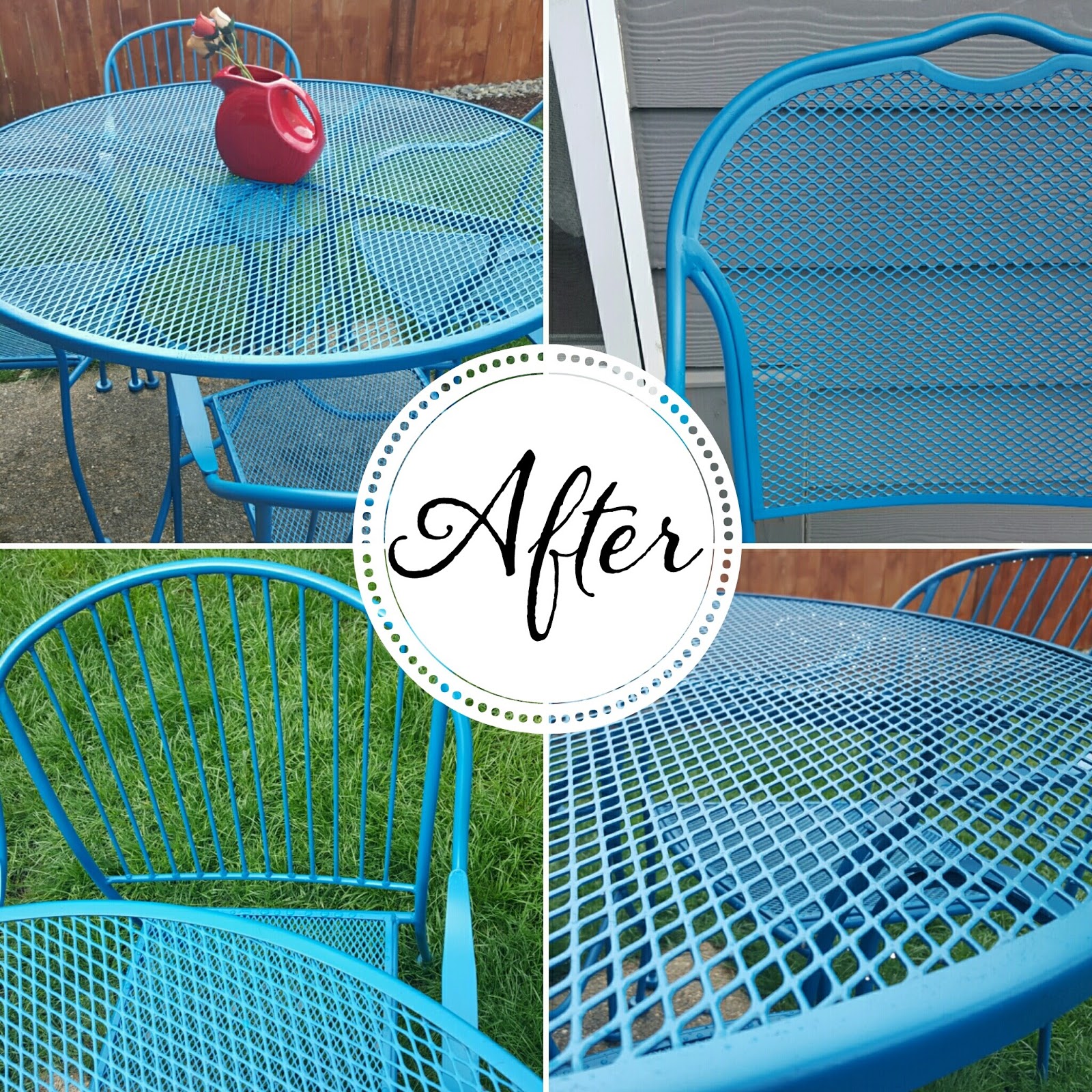 Repaint Outdoor Metal Table - Outdoor Lighting Ideas