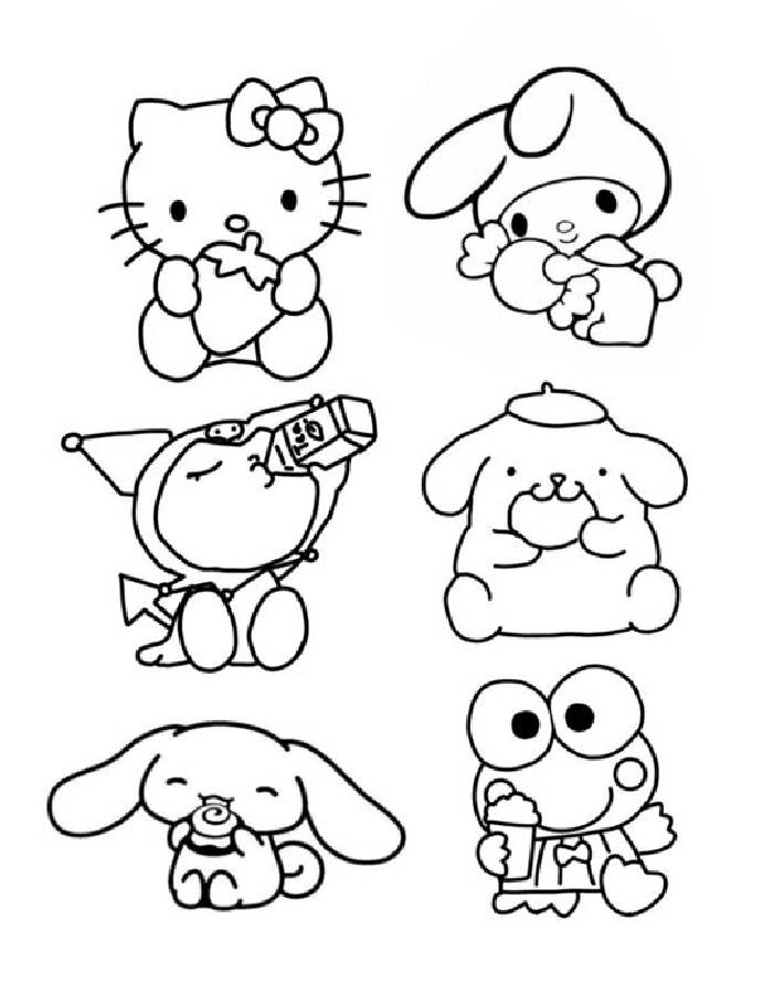 Sanrio Coloring Pages Printable