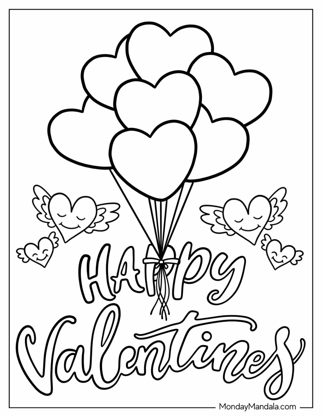 41 Valentine's Day Coloring Pages (Free PDF Printables)