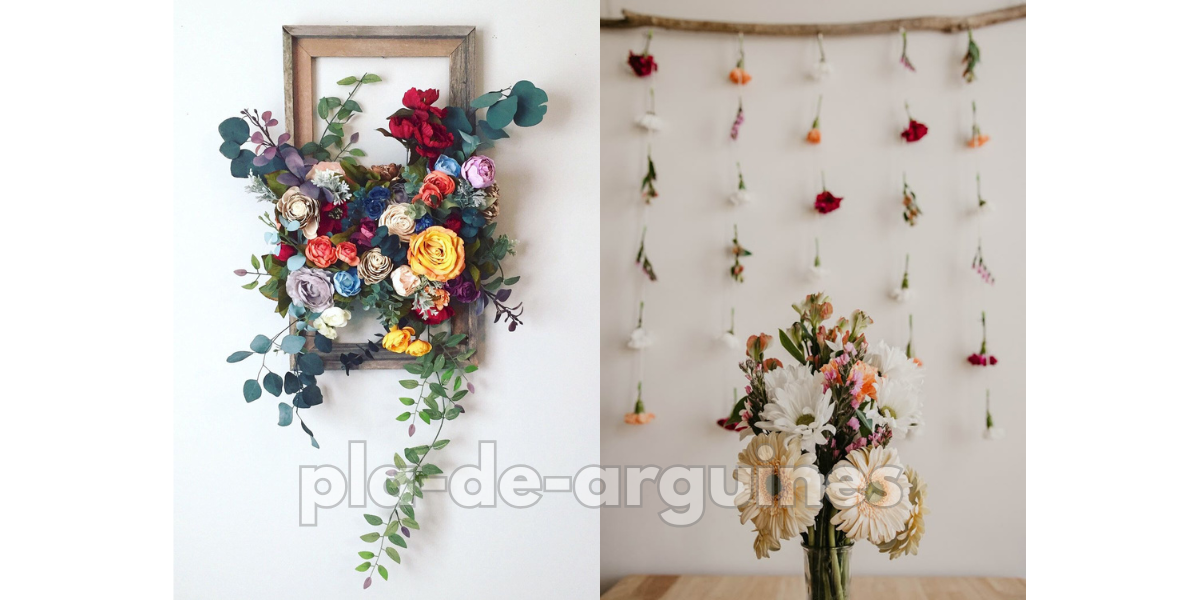 Wall and Hanging Flowers
