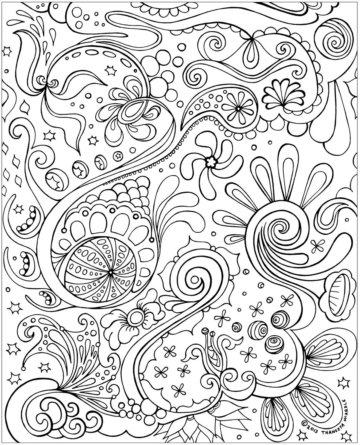 Printable Coloring Pages Adults | kleuren | Pinterest | Adult coloring