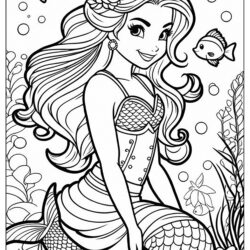 Mermaid Coloring Page
