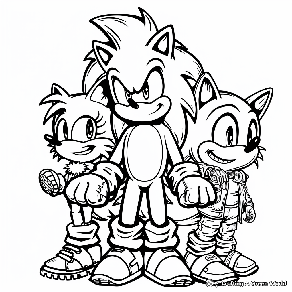 Sonic The Hedgehog Movie Coloring Pages - Free & Printable!