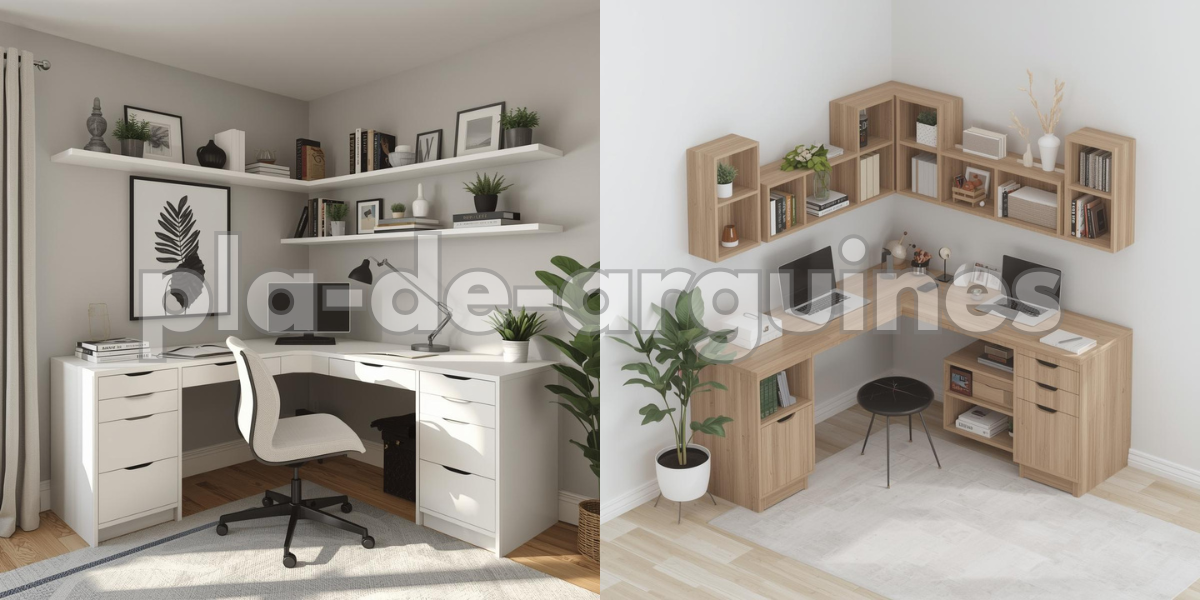 Corner Desk Layout 