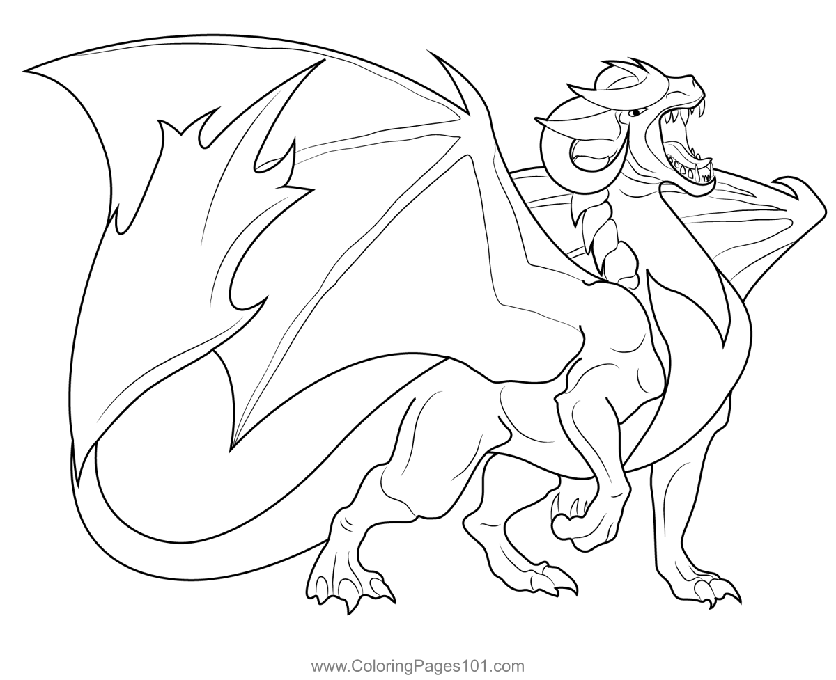 Coloring Pages Dragon - Joe Printables