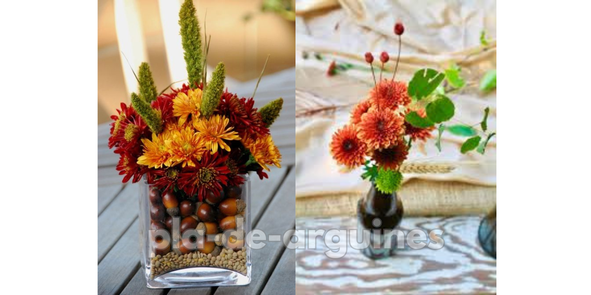 Minimalist Fall flower arrangement