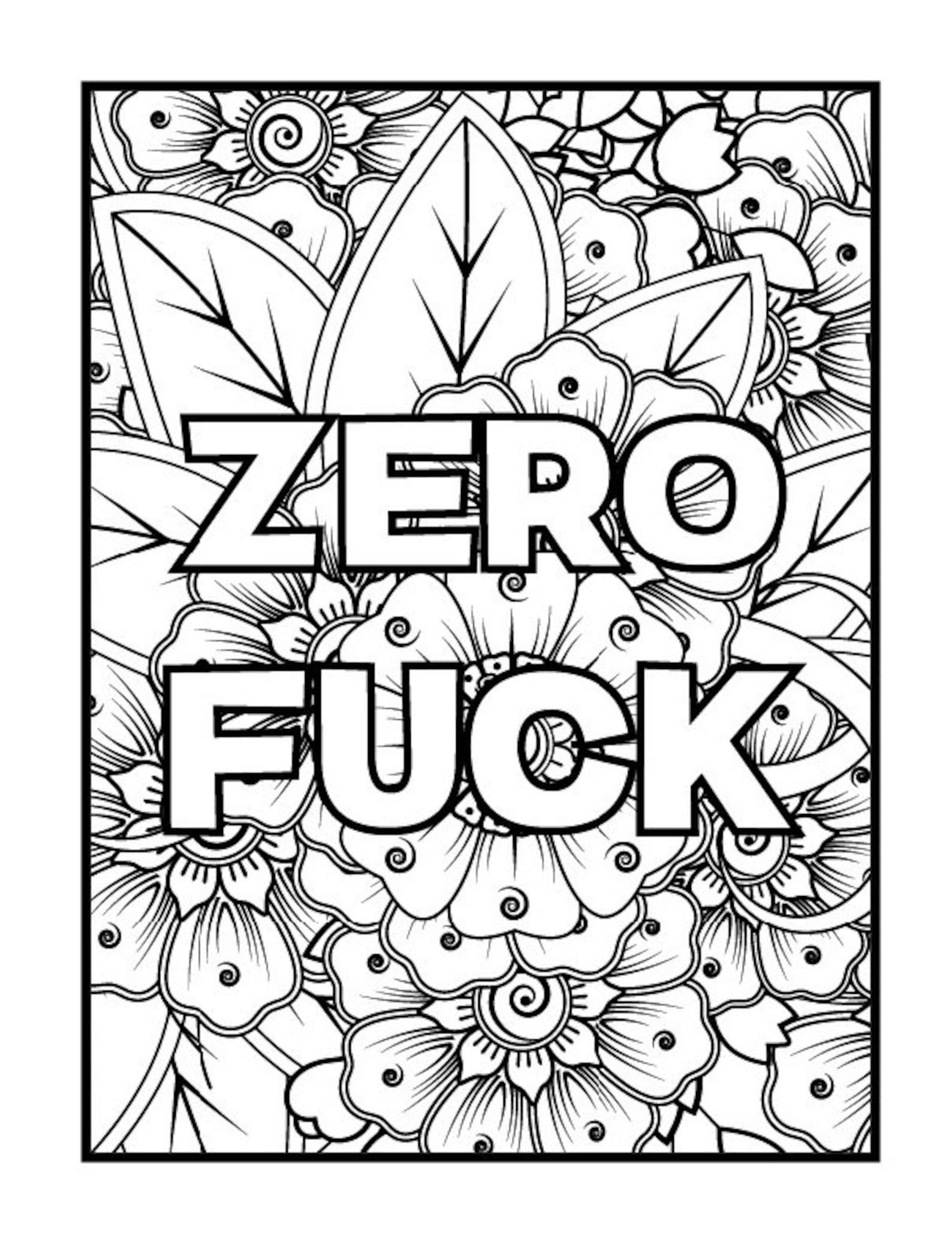 40 Adult Swear Word Printable Coloring Pages Digital - Etsy