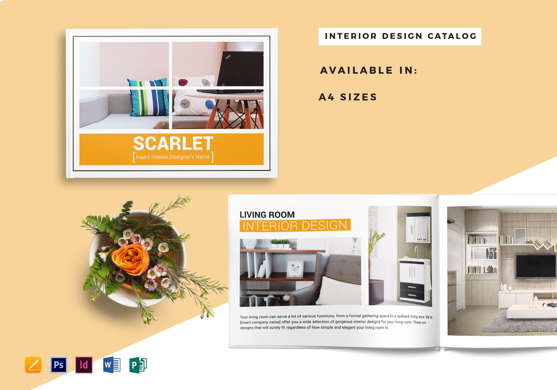 Home Interior Catalog Template in PSD, Word, Publisher, InDesign, Apple