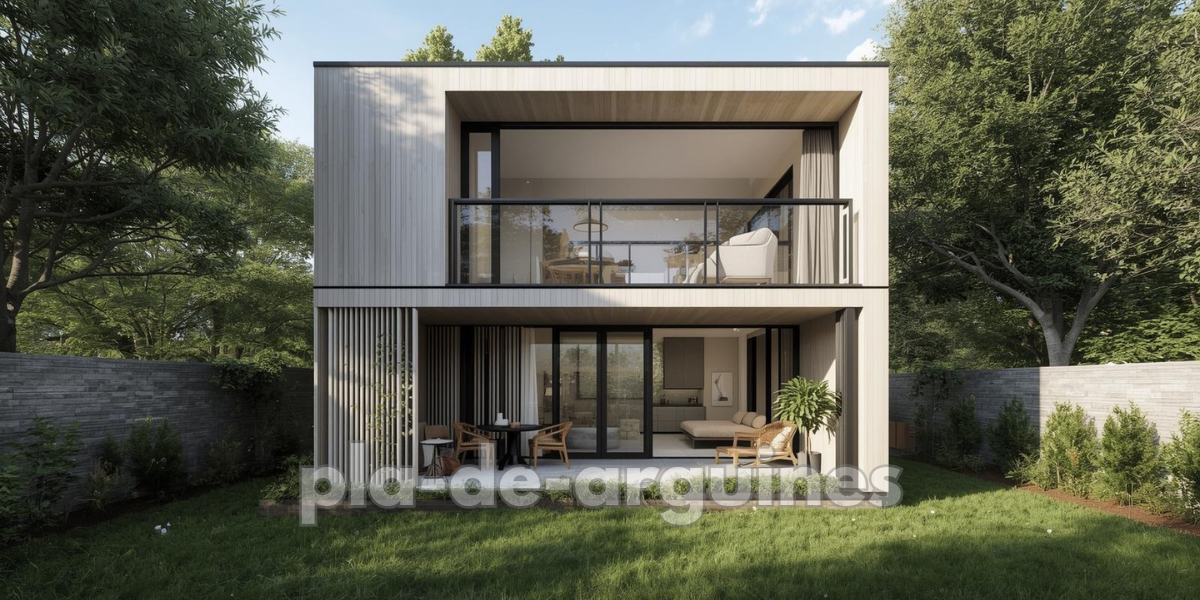 Large windows, sliding doors, and minimal partitions