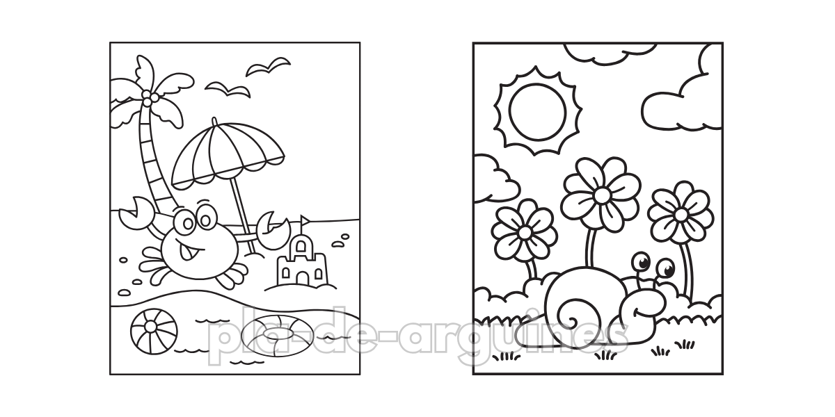 Printable Summer Coloring Pages for Kids