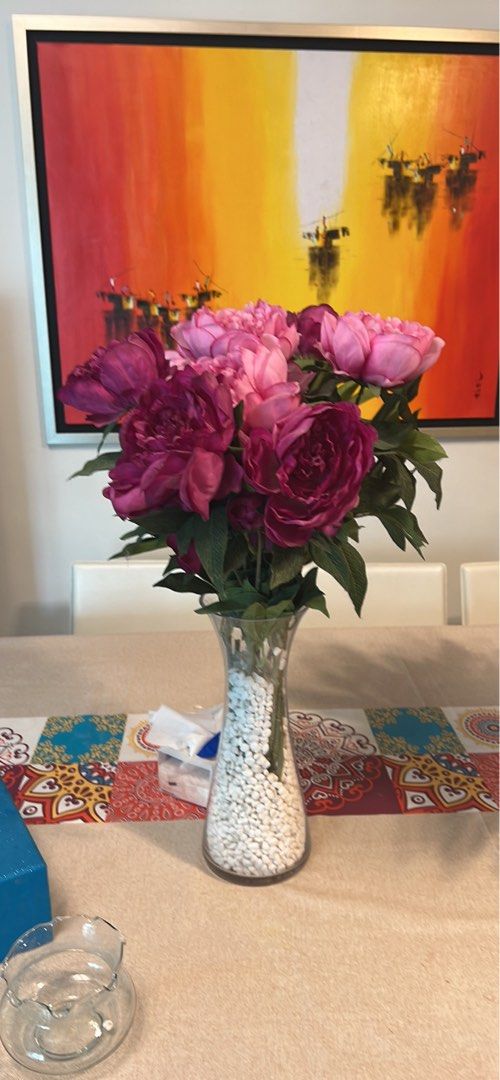 Artificial Flower Arrangement, Hobbies & Toys, Stationery & Craft