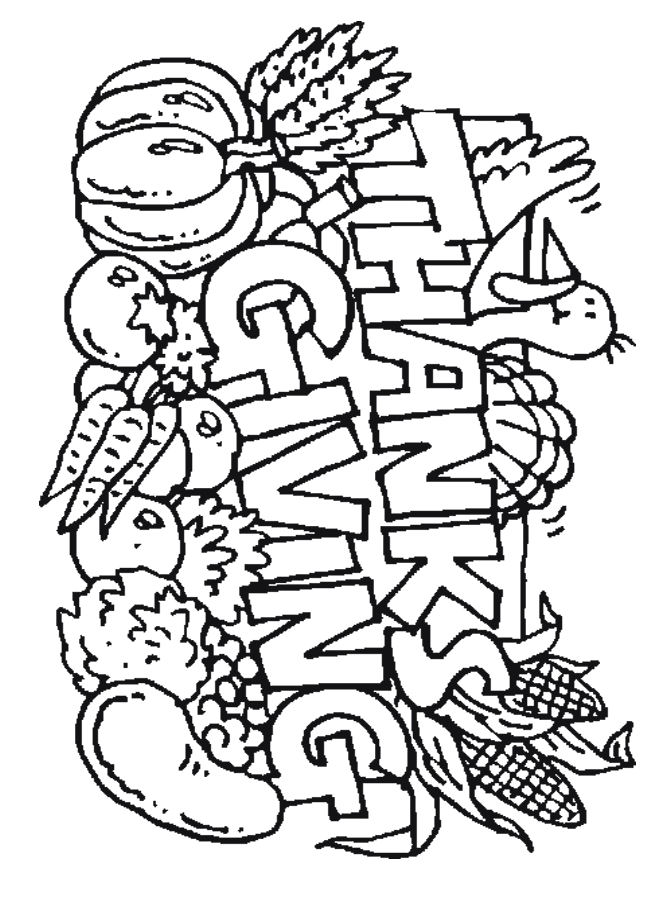 Free Thanksgiving Printables Coloring Pages