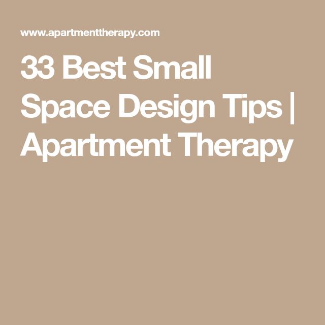 Small Space Design Tips