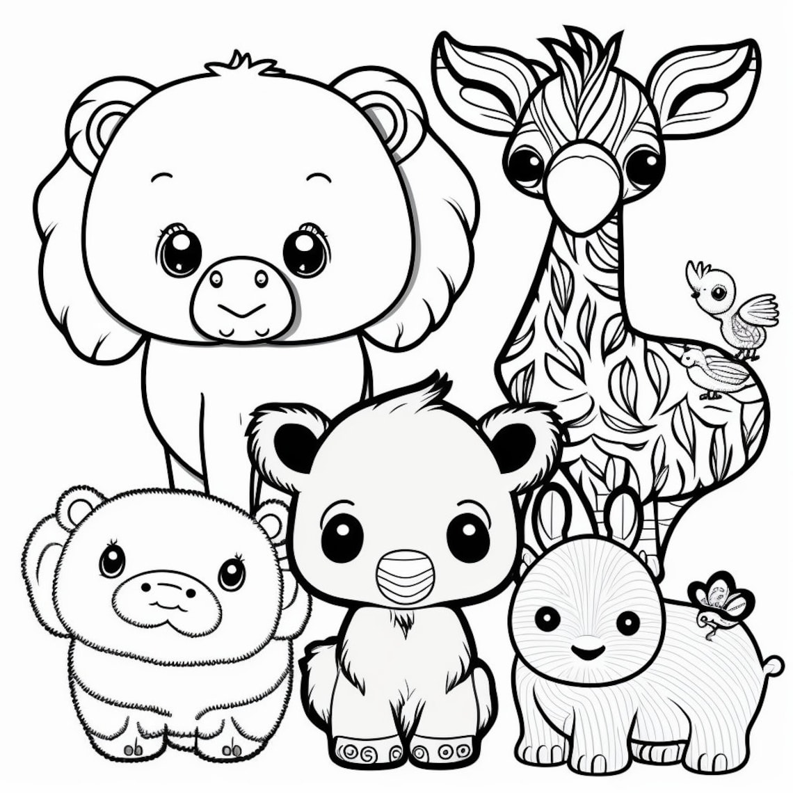 Animal Coloring Pages for Kids, Coloring Pages, Printable, Animals