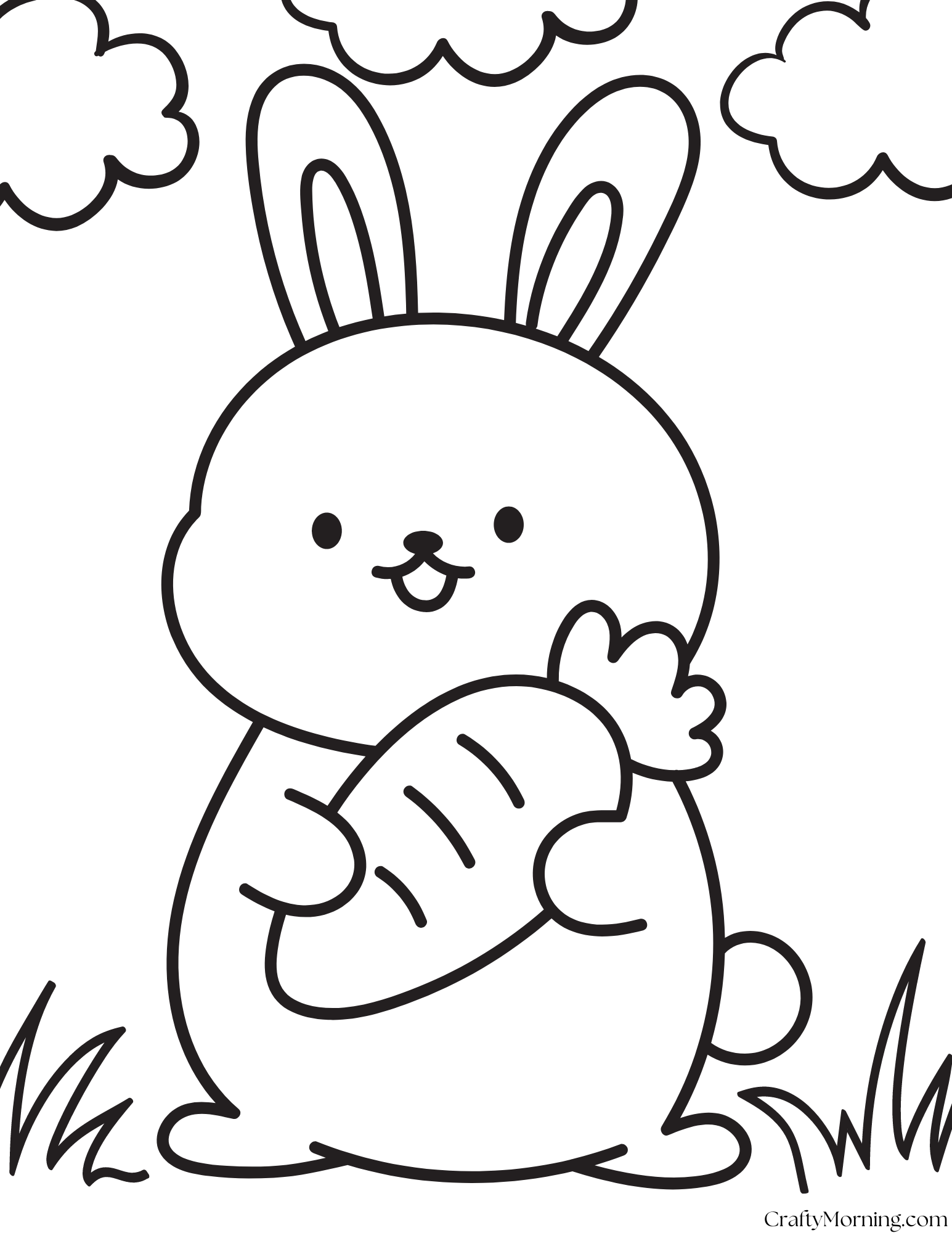 Cute Bunny Coloring 12 Rabbit Coloring Pages To Help Your Child Learn