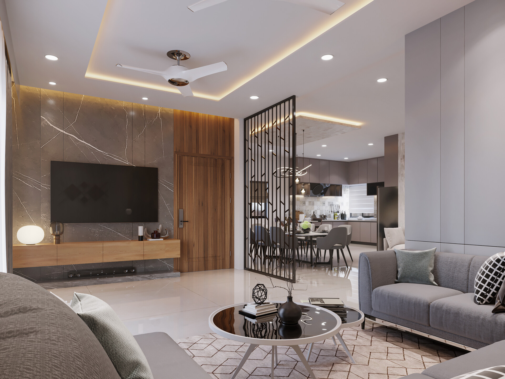 ArtStation - 1 bhk flat interior design