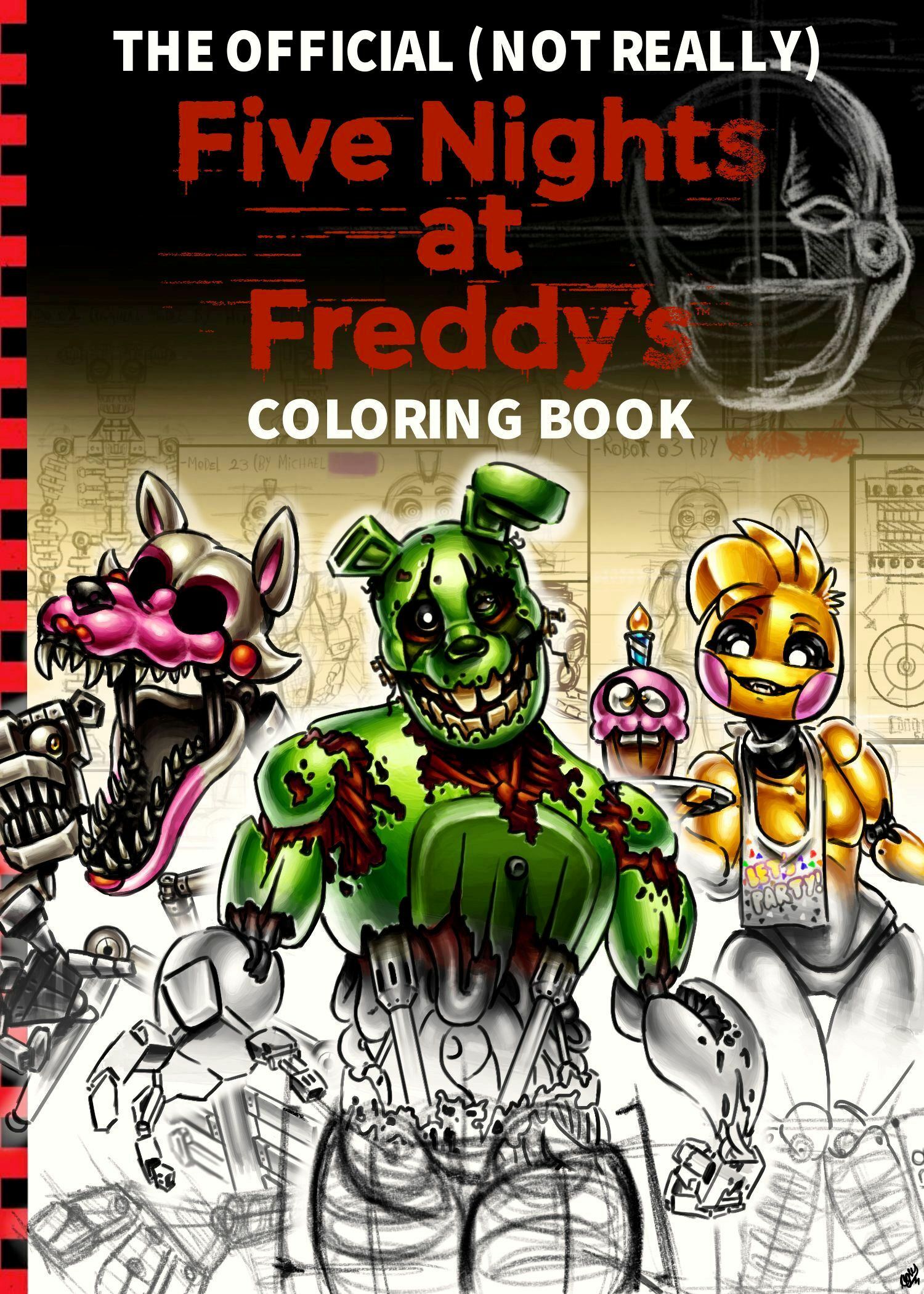 FNaF Coloring Book Cover Remake by Yikoon on Newgrounds
