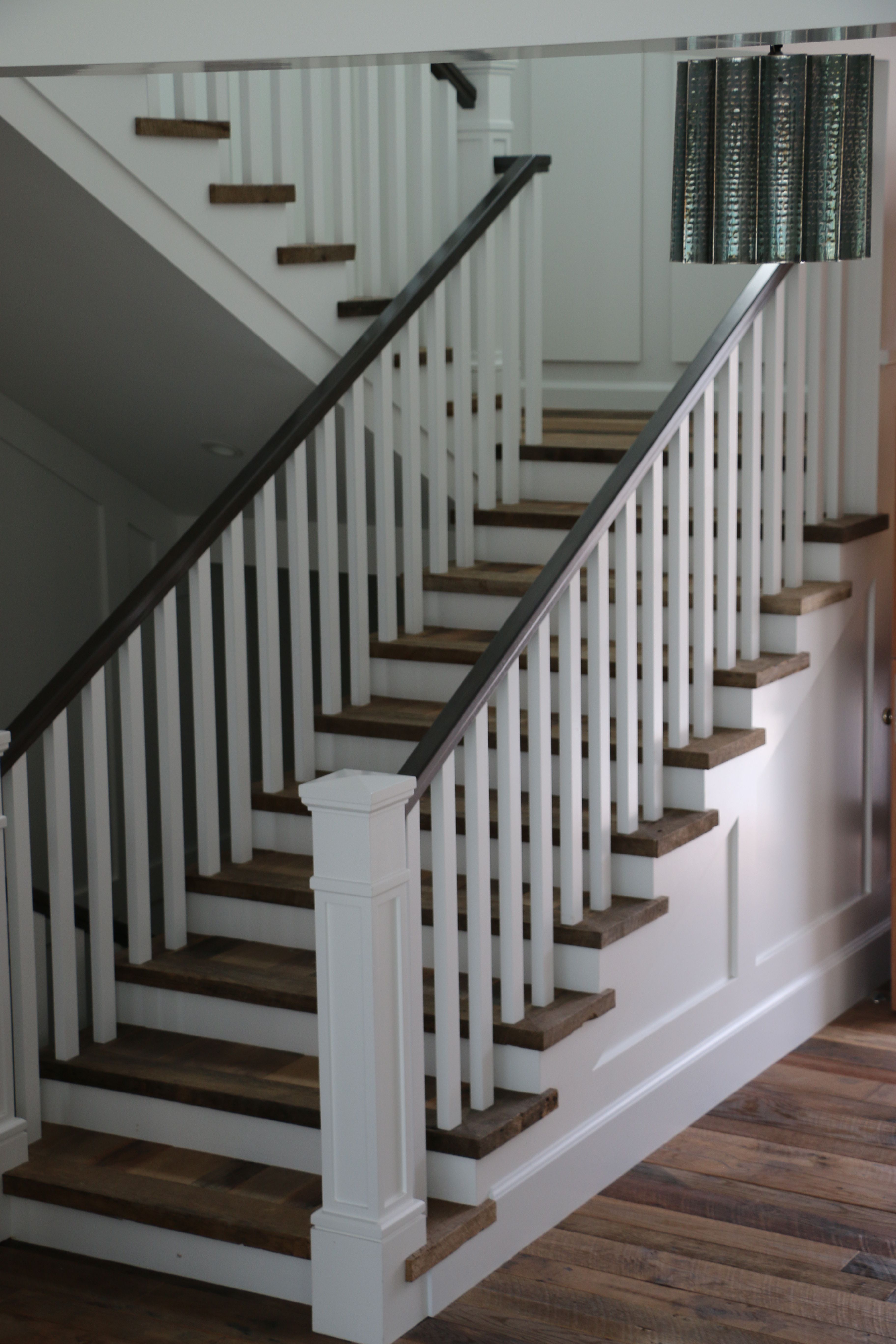 Elegant White Interior Stair Railing Design for Modern Homes