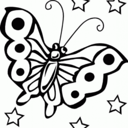 Butterfly Coloring Page For Kids