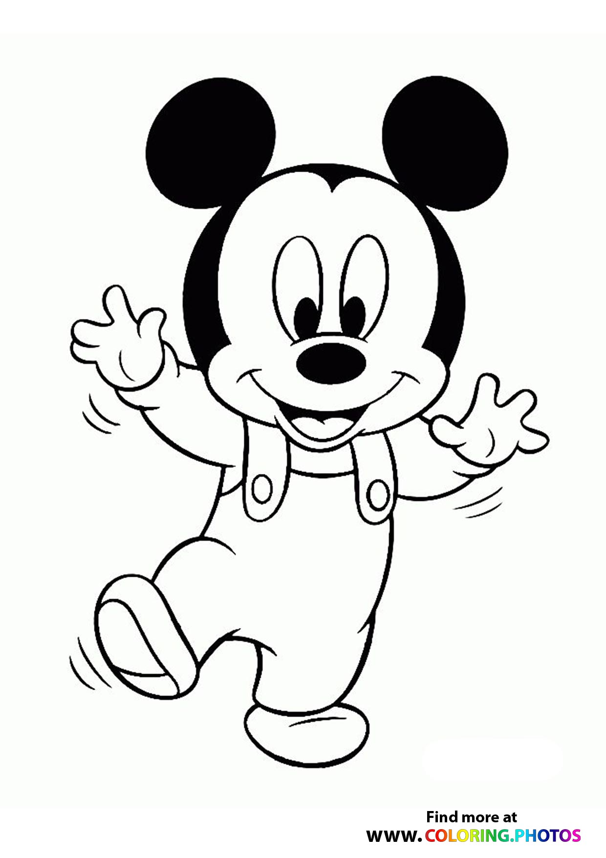 Mickey Mouse - Coloring Pages for kids | Free and easy print or download