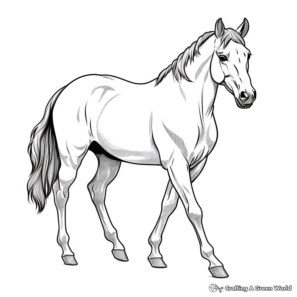 Cool Horse Coloring Pages