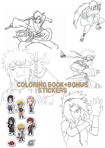 Naruto Shippuden Coloring Book NARUTO SHIPPUDEN: The Official Coloring