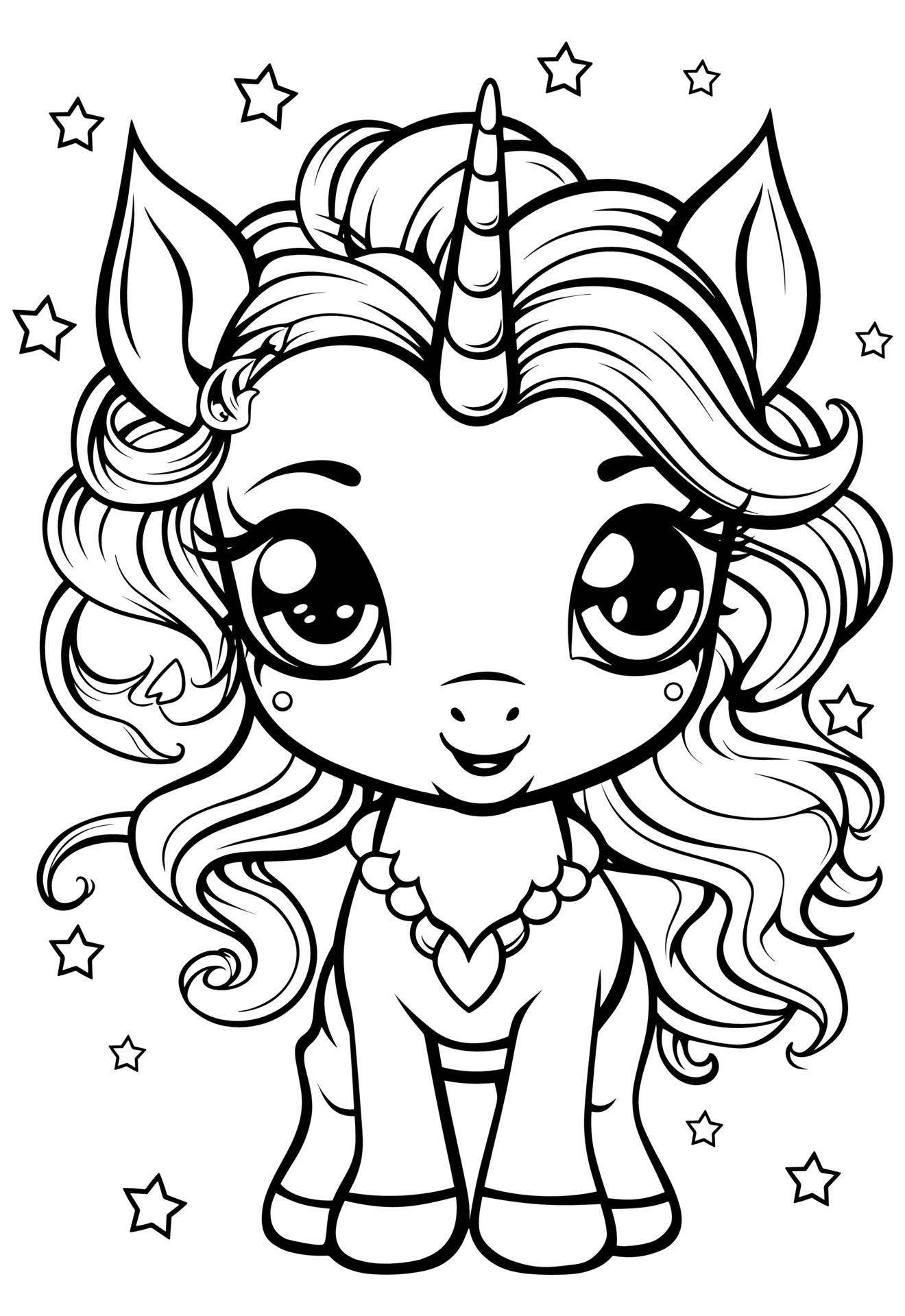 Free Printable Unicorn Coloring Pages