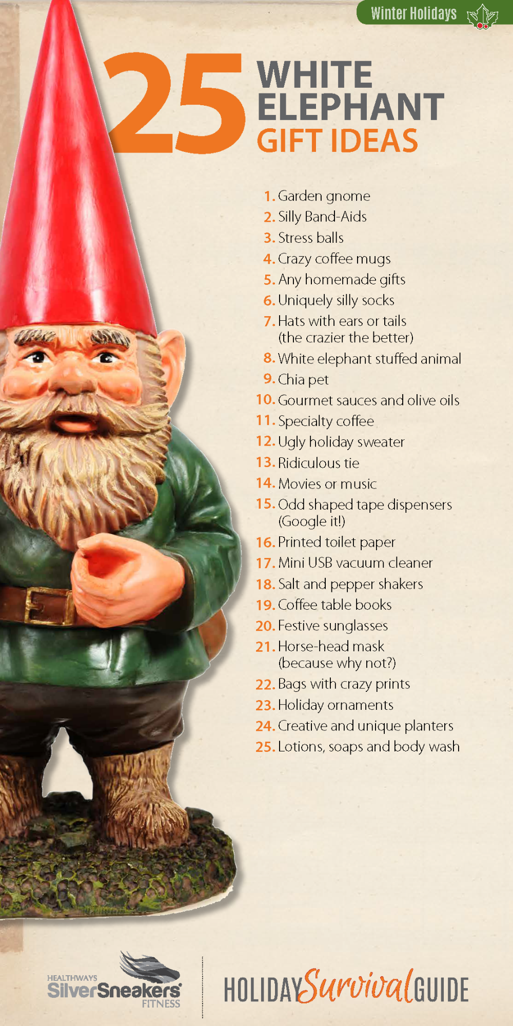 The 25 best white elephant gifts under $15 - SilverSneakers | Christmas