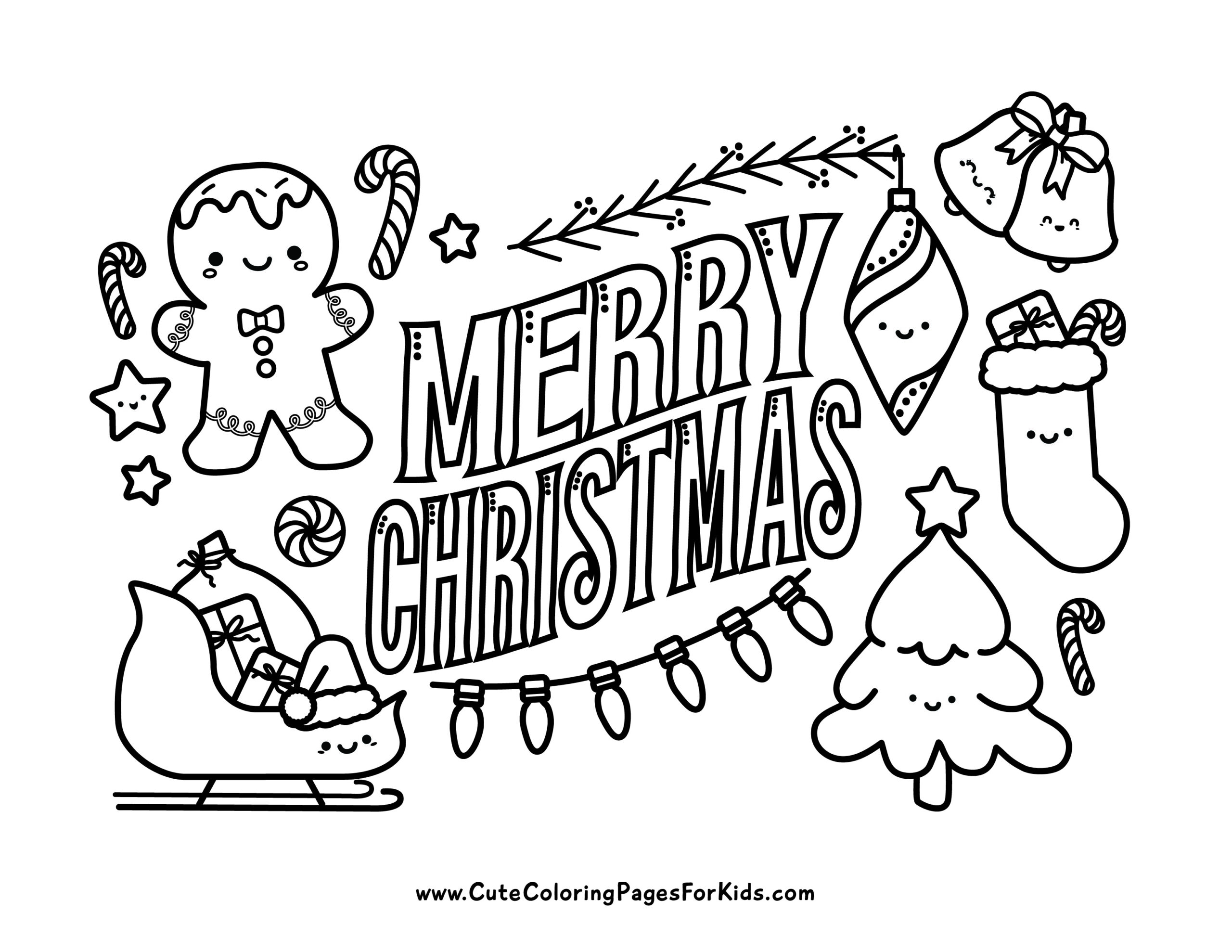 Christmas Coloring Pages For Kids